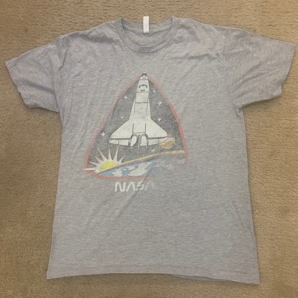 Gray NASA Graphic T-Shirt